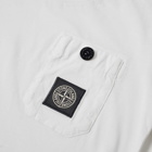 Stone Island Junior Men's Long Sleeve Patch Logo Pocket T Shirt in Ivory