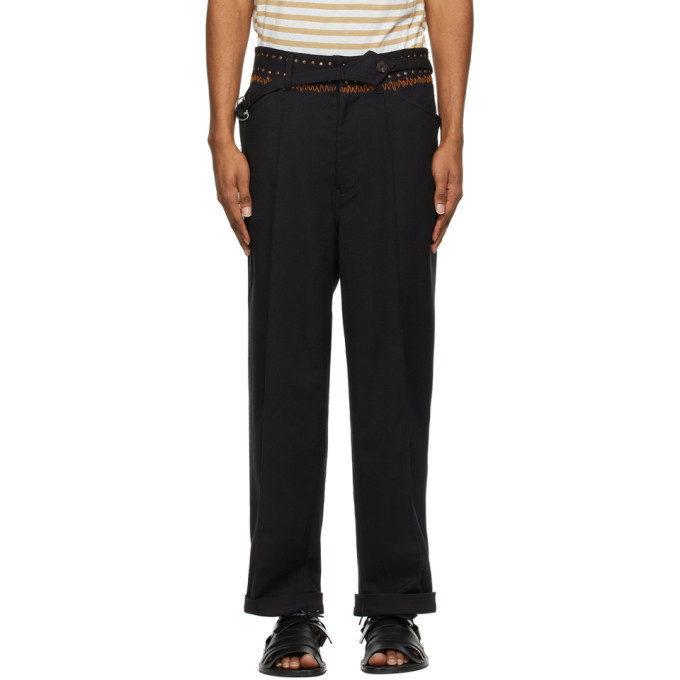 Photo: BED J.W. FORD Black Straight Trousers