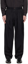 LEMAIRE Black Pleated Trousers