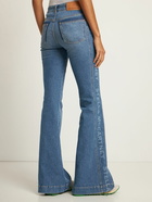 STELLA MCCARTNEY - Side Logo High Waist Flared Jeans