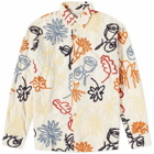 A Kind of Guise Men's Pino Shirt in Blooming Embroidery