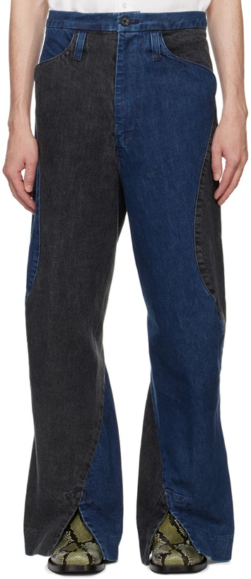 Photo: KOZABURO Black & Navy Dexter Jeans