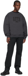 AFFXWRKS Black Varsity Sweatshirt