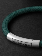 Chopard - Classic Racing Rubber and Silver-Tone Bracelet