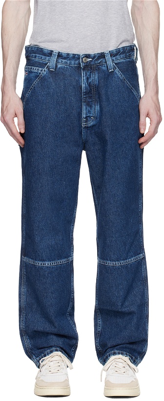 Photo: Tommy Jeans Blue Button-Fly Jeans