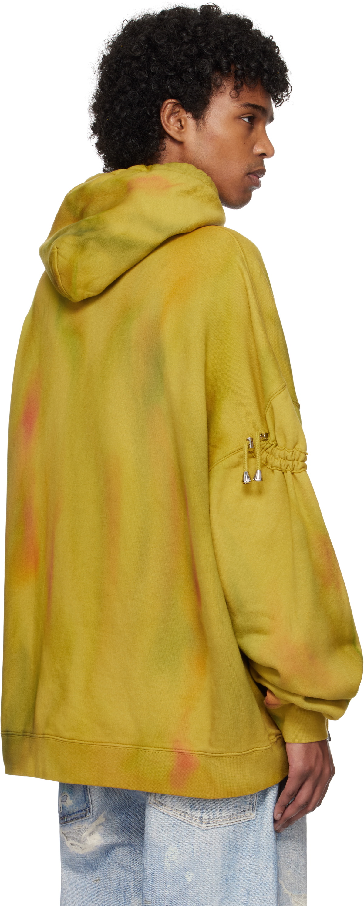 Collina Strada Yellow Rhinestone Hoodie