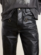 Enfants Riches Déprimés - Wicked Game Flared Leather Trousers - Black