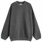 Joah Brown Women's Oversized Crew Sweatshirt in Washed Black