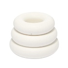 Yod and Co Triple O Candle Holder in Chalk White