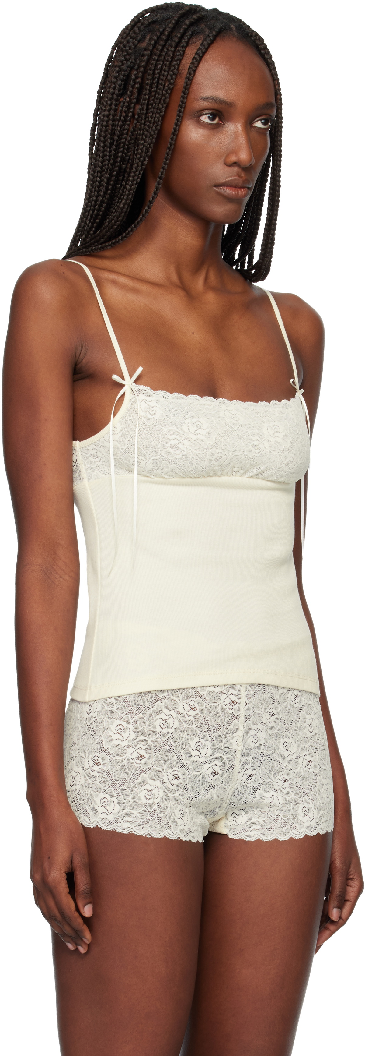 Fruity Booty Off-White Meringue Tank Top