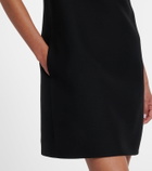 Valentino Crepe Couture embellished wool and silk minidress