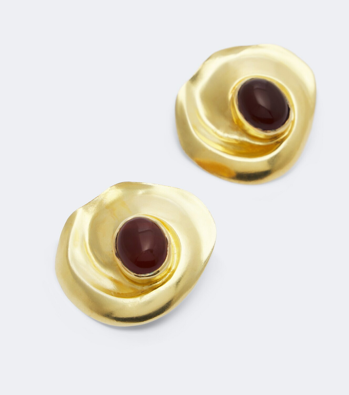Ysso Cote embellished gold-plated earrings