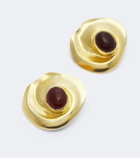 Ysso Cote embellished gold-plated earrings