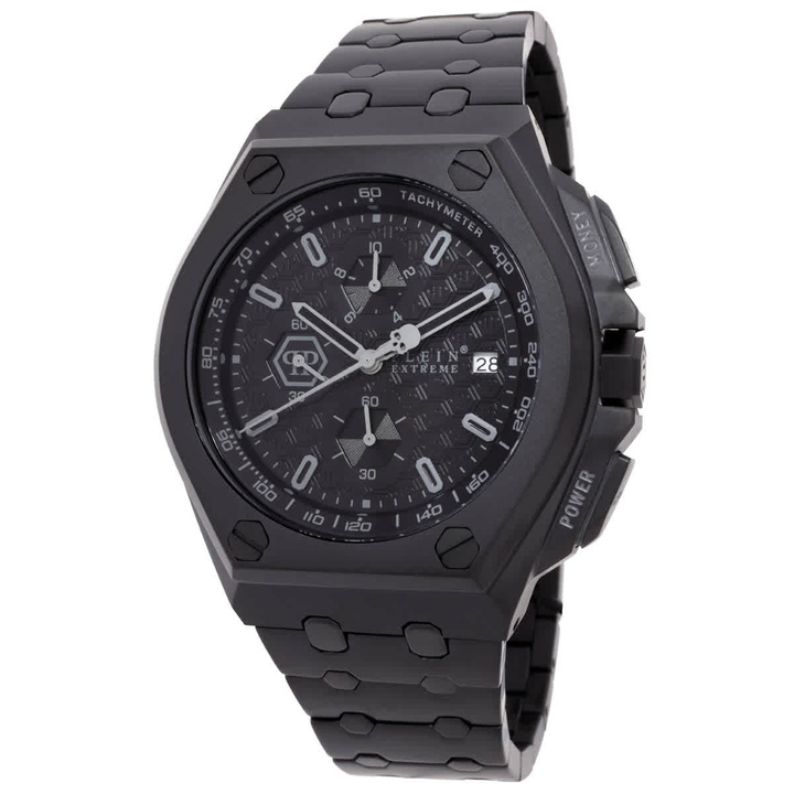 Photo: Philipp Plein Extreme Chronograph Quartz Black Dial Mens Watch PWGAA0821