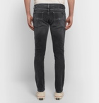 Nudie Jeans - Skinny Lin Organic Stretch-Denim Jeans - Men - Gray