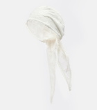 Poupette St Barth Aura embroidered cotton scarf