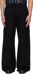 EGONlab Black Sculpted Track Trousers