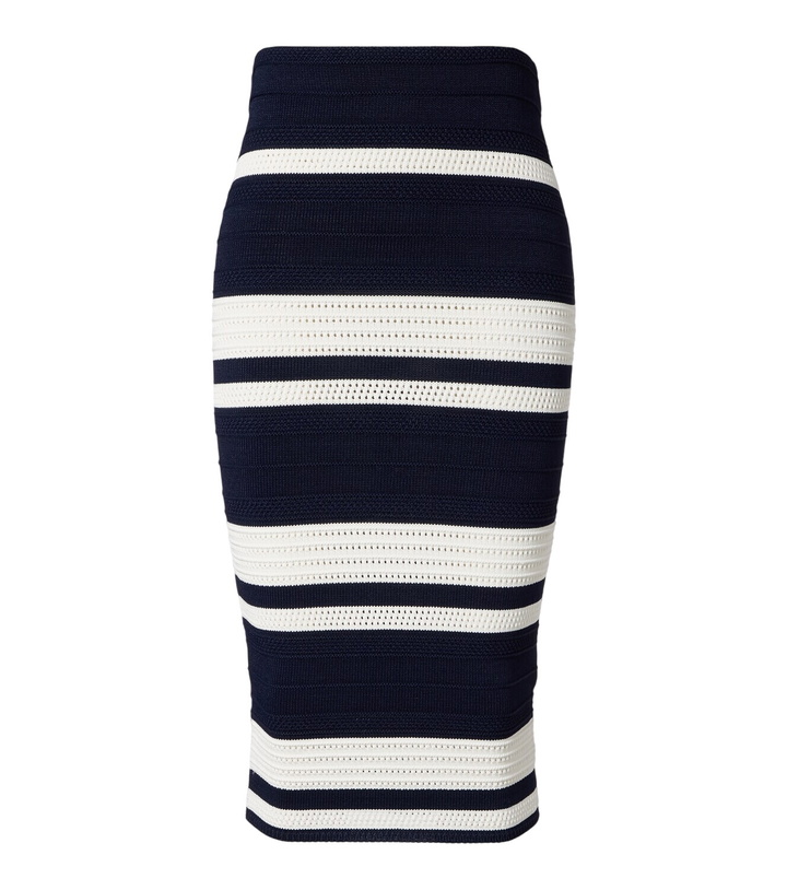 Photo: Ralph Lauren Collection Striped knitted pencil skirt