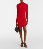 Rick Owens Lilies Svita jersey ruched minidress
