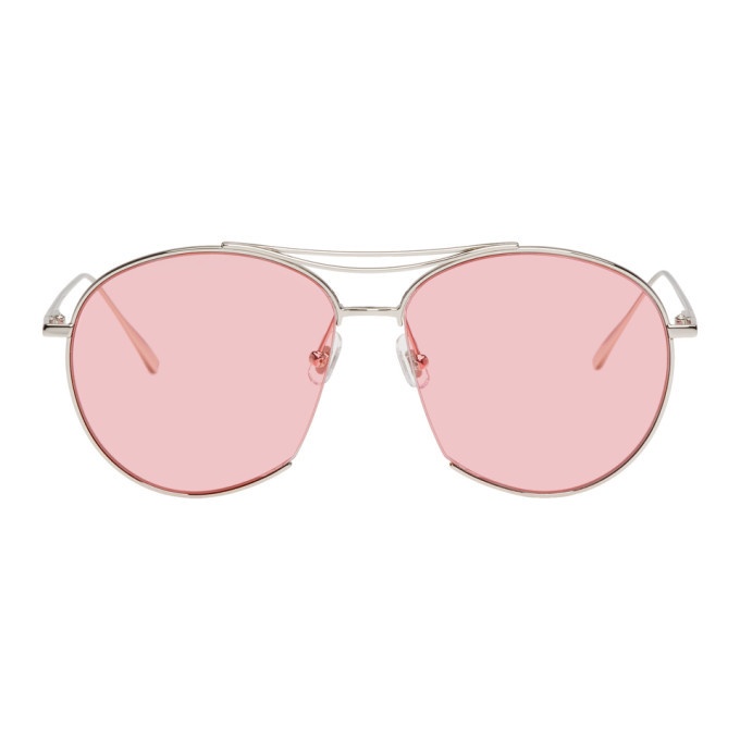 Photo: Gentle Monster Silver and Pink Jumping Jack Sunglasses