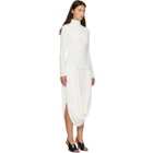 Stella McCartney White Draping Midi Dress