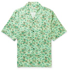 Acne Studios - Simon Camp-Collar Floral-Print Twill Shirt - Green