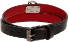 Christian Louboutin Black Logo Bracelet
