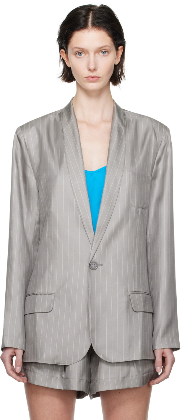 Silk Laundry Gray Miami Blazer