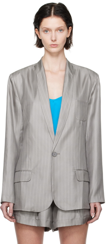 Photo: Silk Laundry Gray Miami Blazer