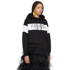 Kenzo Black Sport Logo Hoodie