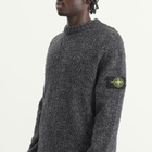 Stone Island Men's Speckled Wool Nylon Jumper in Lead Melange