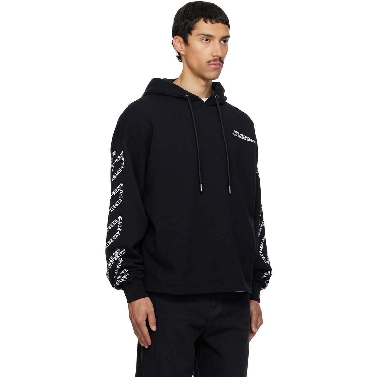 Off-White Black Type Machine Arrow Hoodie
