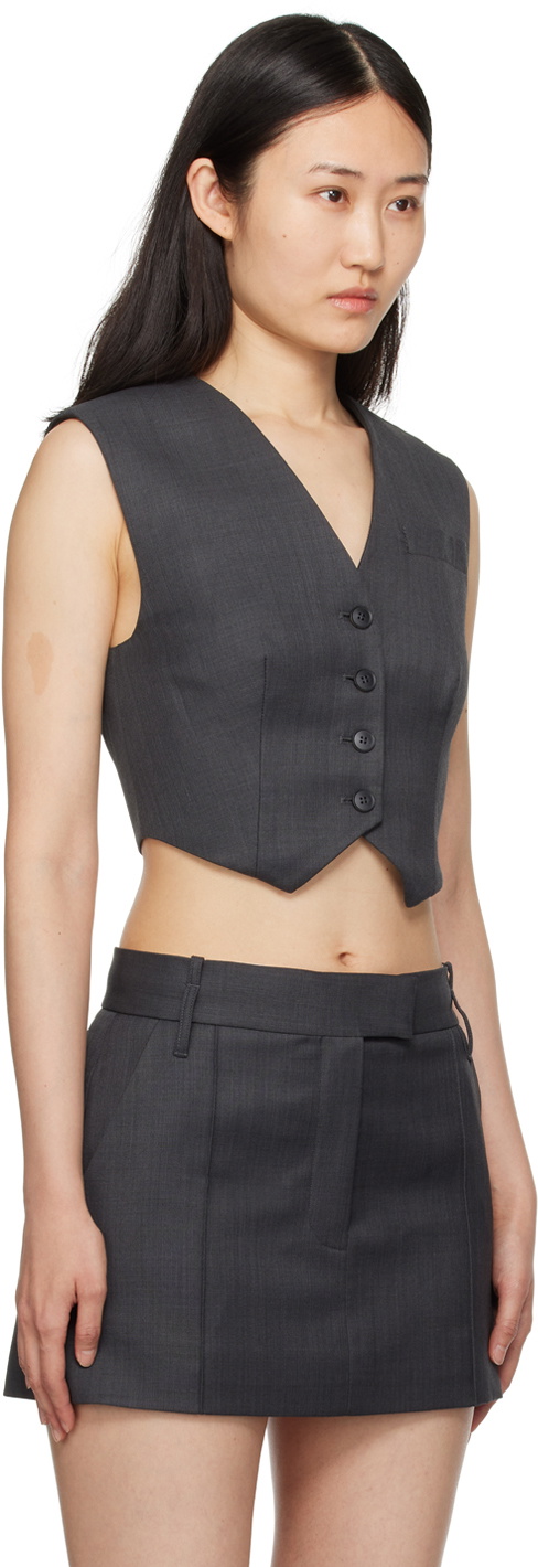 CAMILLA AND MARC Gray Atlanta Vest