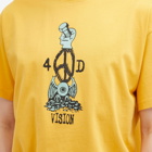 Brain Dead Men's 4D Vision Totem T-Shirt in Sand
