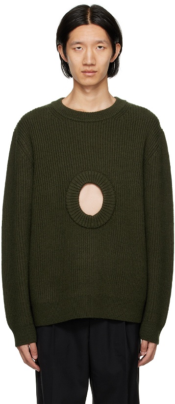 Photo: Craig Green Khaki Cutout Sweater