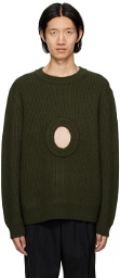 Craig Green Khaki Cutout Sweater
