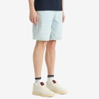 Gucci Men's Bleach Wash Denim Shorts in Light Blue/Ivory