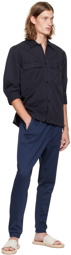 Boss Navy Hadiko Curved Lounge Pants