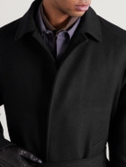 Saman Amel - Belted Wool Overcoat - Black
