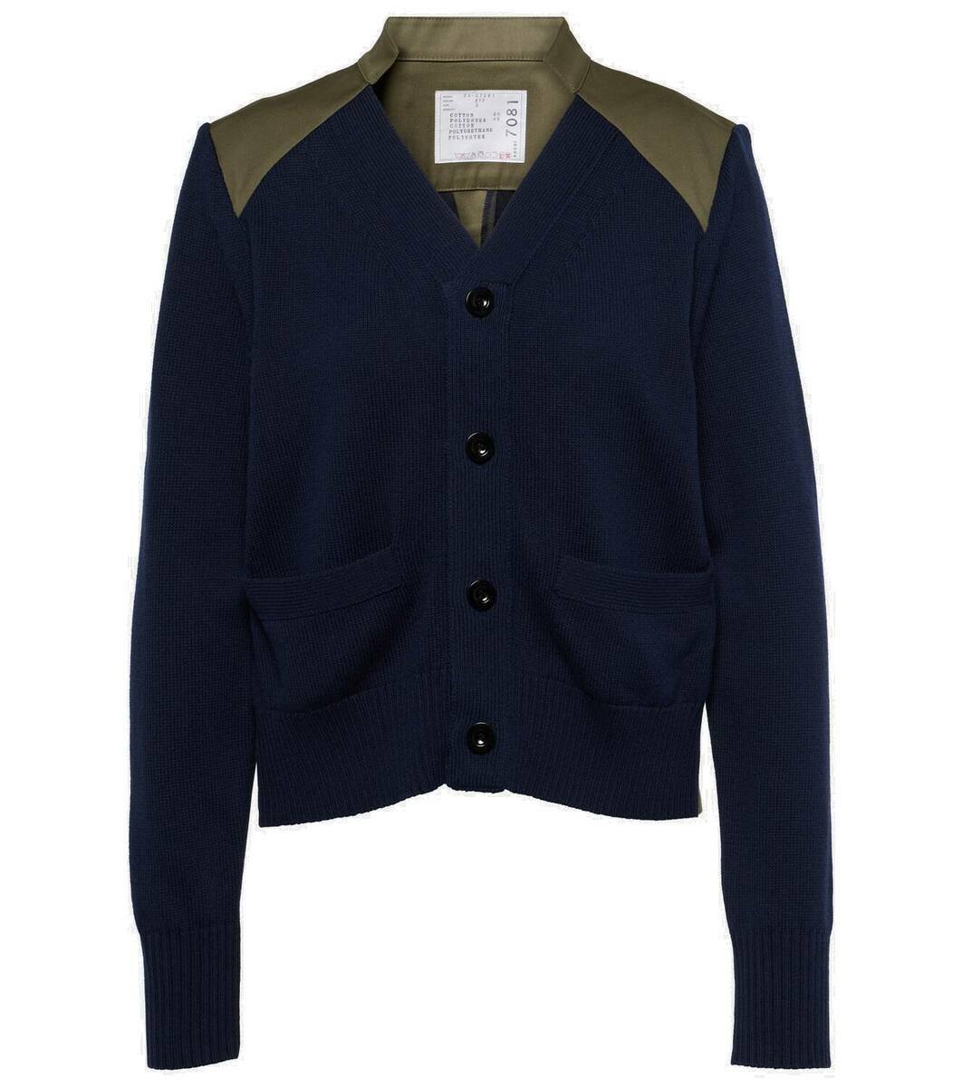 Sacai White Cardigans main image 1