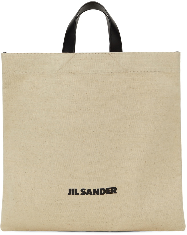 Photo: Jil Sander Off-White Square Flat Shopper Tote