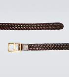 Tom Ford - Logo woven leather belt