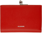Jil Sander Red Goji Small Wallet