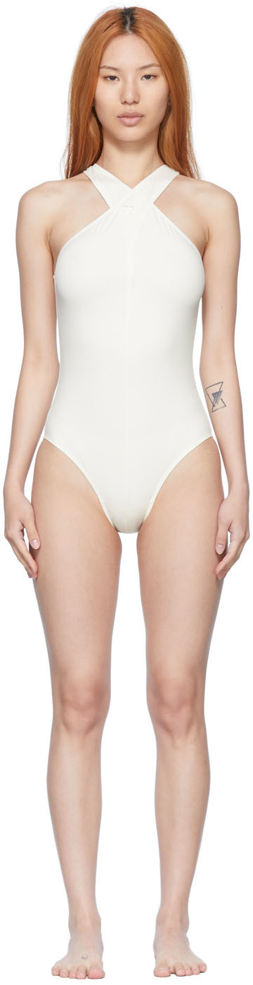 SSENSE Exclusive Off-White Nylon One-Piece Swimsuit by