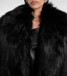 Givenchy Faux fur cape