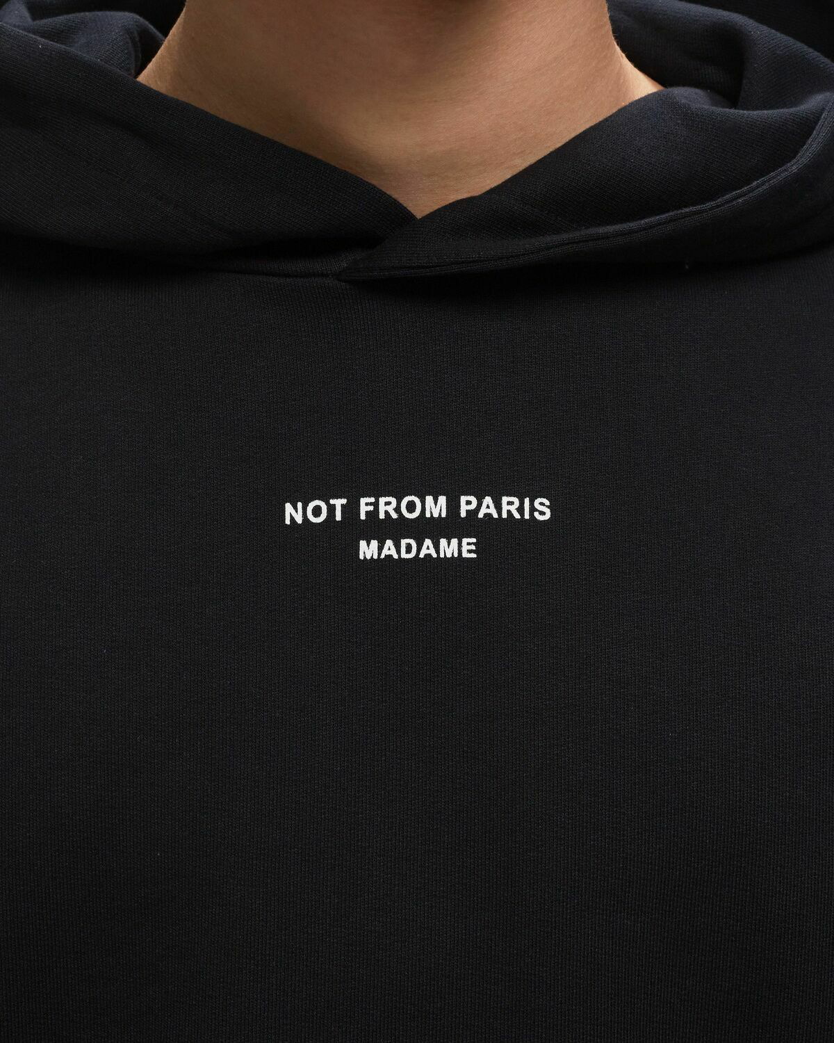Drôle De Monsieur Le Hoodie Classique Not From Paris Madame Black ...