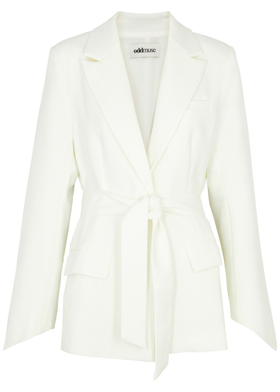 Odd Muse Ultimate Muse Stretch-crepe Blazer White