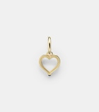Marie Lichtenberg Baby Charm Heart 18kt gold single earring with sapphire