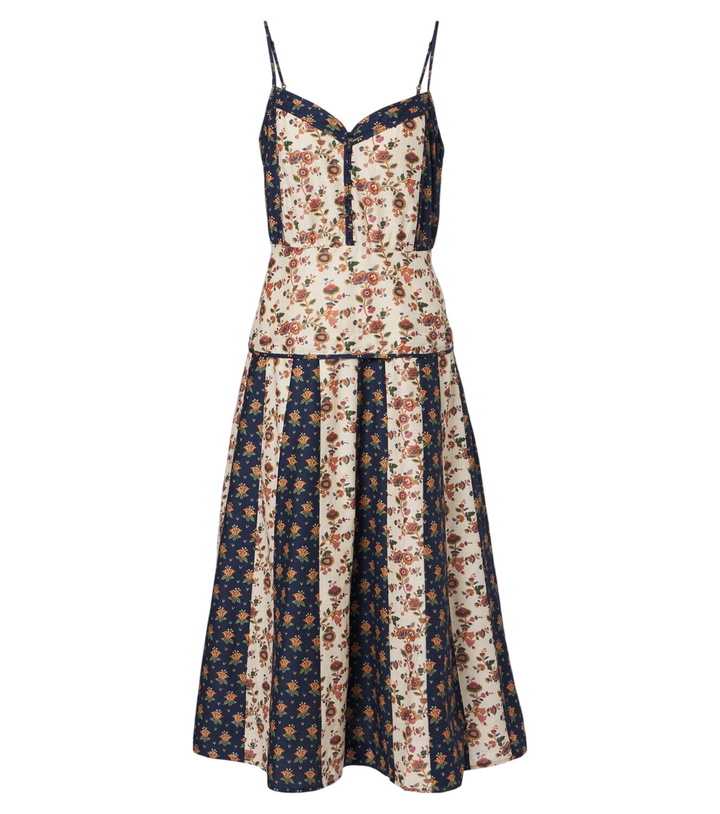 Photo: Polo Ralph Lauren Floral cotton and silk midi dress