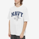 FrizmWORKS Men's Navy T-Shirt in White